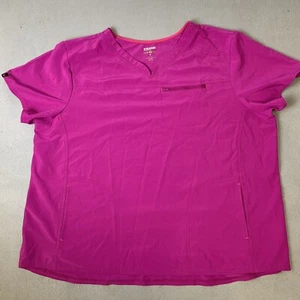 Scrubstar Scrub Shirt Women’s Size 3XL Premium Scrubwear Ethical Fabric top Pink - Picture 1 of 15