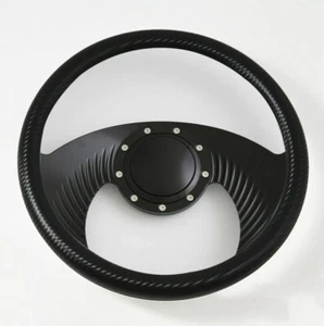 14'' Billet Steering Wheels Half Wrap Custom Chevy Ididit Flaming River w/ Horn - Foto 1 di 10