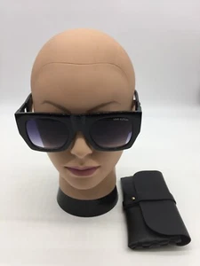 Louis Vuitton Trendy Black Designer Sunglasses 52-22-135 Blue Lens - Picture 1 of 9