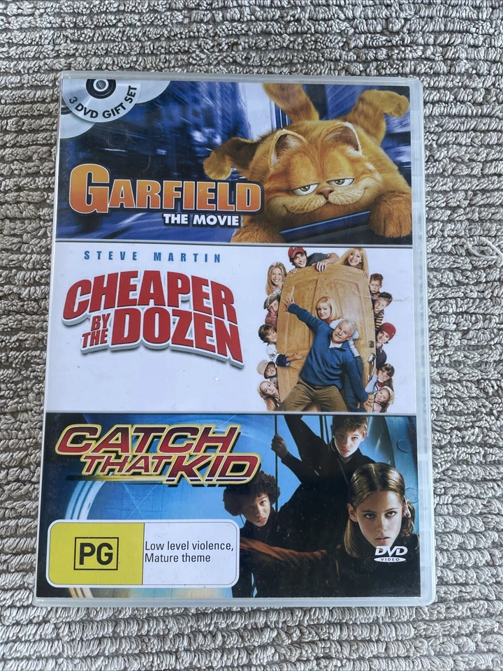 Garfield/Cheaper By The Dozen/Catch That Kid Kristen Stewart (DVD 3-Disc) R4 GC - image 1 of 1