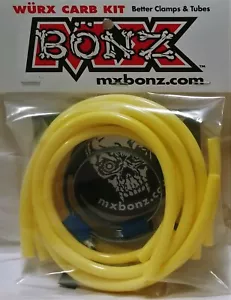 YAMAHA YZ65 2018-2022 YZ 65 CARBURETOR VENT HOSES CLAMPS MX BONZ WURX CARB KIT - Picture 1 of 1