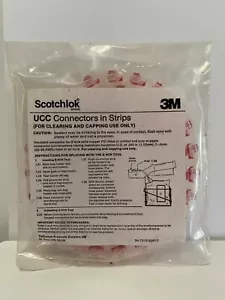 3M Scotchlok UCC Connectors In Strips 100 CT Clear & Cap Connector Telecom - Picture 1 of 2