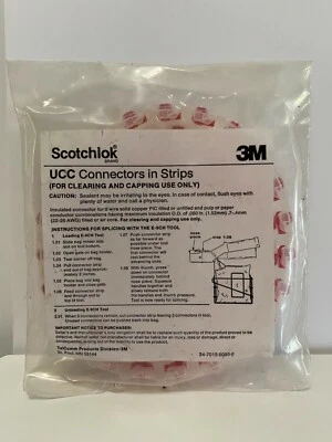 3M Scotchlok UCC Connectors In Strips 100 CT Clear & Cap Connector Telecom - Image 1 of 2