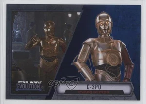 2016 Topps Star Wars Evolution Blue Lightsaber C-3PO Resistance Interpreter 1md - Picture 1 of 3