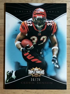 Topps Triple Threads Sapphire #50 2009 Cedric Benson - Imagen 1 de 2