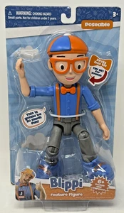 Figura parlante característica de Blippi, juguete articulado de 9 pulgadas con 6+ sonidos y frases - Imagen 1 de 6