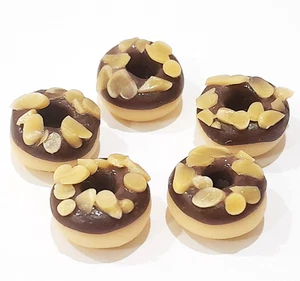 100 Dollhouse Miniature Chocolate Donuts * Doll Mini Bakery Food Cakes Wholesale - Picture 1 of 6