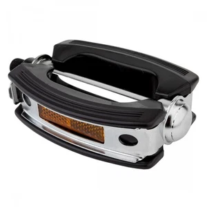 Sunlite Classic Bow Pedals - Steel Body, Non-Slip Rubber Surface, Reflectors, - Picture 1 of 1
