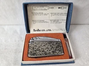 Vintage "MARUMAN " Pocket Gas Lighter- Silver Scroll Work - Japan 1970s - Picture 1 of 12