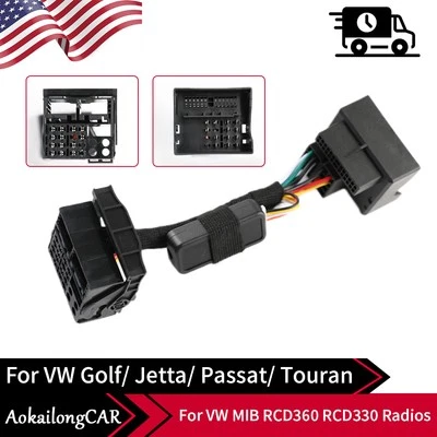 Cable adaptador Quadlock simulador de volante RCD330 RCD360PRO para VW Golf 5 6 Foto 1 de 4