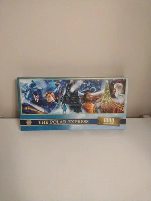 Rompecabezas The Polar Express 1000 Piezas Tren de Navidad 39" X 13" Obra Maestra Foto 1 de 4