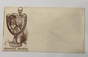 Seltenes unbenutztes Bürgerkrieg Patriotisches Cover "Secession Whiskey" Murphy's Son - Bild 1 von 3