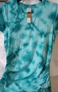 PINK Victoria's Secret Tie Dye Terry Cloth Dress Side Drawstring Cover Up Size L - Picture 1 of 6