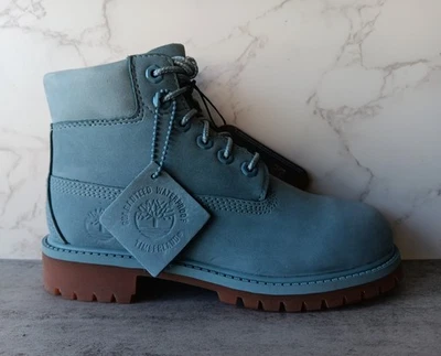 BOTAS IMPERMEABLES PREMIUM TIMBERLAND NIÑOS PEQUEÑOS 6 PULGADAS 'AZUL CLARO' #A1GTE Foto 1 de 4