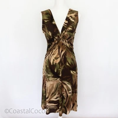 Vestido Connected Y2K Nudo Floral Oscuro Talla 6 Oficina Carrera Capricho Grunge Hada Foto 1 de 4