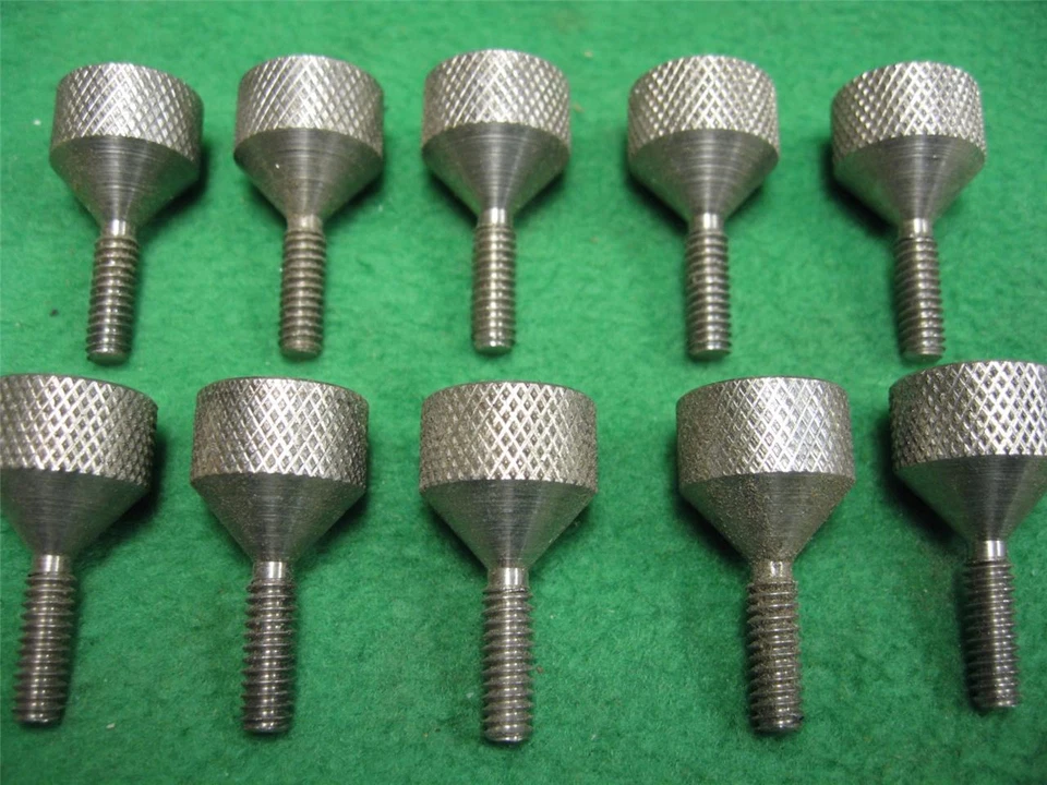 10 TORNILLOS DE PULGAR DE GIRO RÁPIDO PARA DEDOS 10-24 ACERO INOXIDABLE BISELADO AVELLANADO Foto 1 de 1