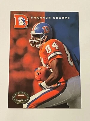 1993 Skybox Premium Football #5 - Shannon Sharpe - Denver Broncos - Image 1 of 2