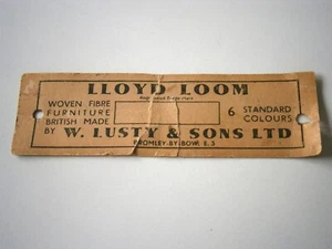 LLoyd Loom Etikett - Bild 1 von 2