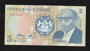 Lesotho 5 Maloti 1989 P 10 UNC - Picture 1 of 2