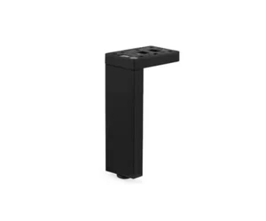Richelieu 9 13/16 in. (250 mm) Matte Black Aluminum Contemporary Furniture Leg - Picture 1 of 4