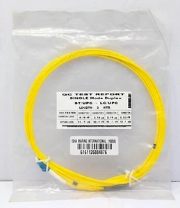 Duplex ST/UPC - LC/UPC Fiber Optic Cable 3 MTR - Picture 1 of 11
