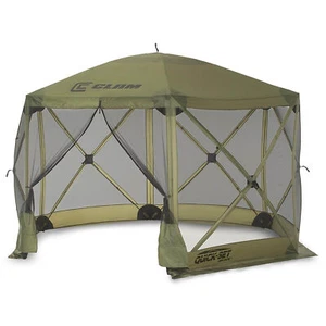 CLAM Quick Set Escape Portable Camping Gazebo Canopy Shelter Screen (Used) - Picture 1 of 8