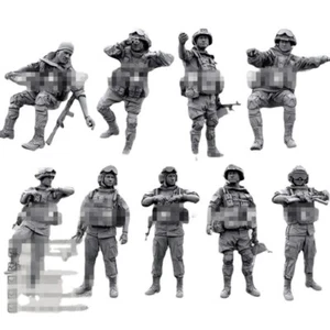 1/35 RESIN FIGURE Model Kit Russian Special Soldiers 9 Man Unpainted Unassembled - Picture 1 of 7