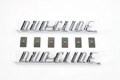 Juego de emblemas de guardabarros "Duo-Glide" para Harley Panhead FL modelos 1958-1964 59195-58 Foto 1 de 4