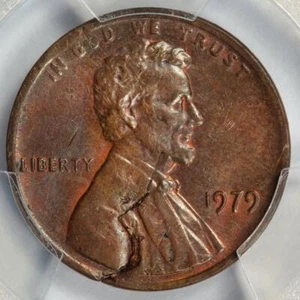 1979 PCGS MS62 Large Cracked Planchet Lincoln Cent Mint Error - Picture 1 of 4