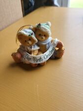 1995 Cherished Teddies"Our First Christmas Together" Hanging Christmas Ornament