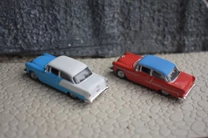 1/87 HO 2 x 1955 CMW Chevrolet Bel Air new diecast unboxed - Picture 1 of 2