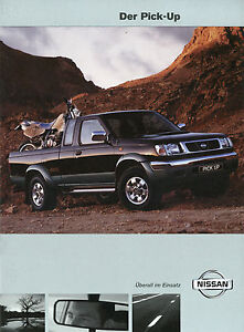 Nissan Pick Up Prospekt 2000 6/00 D brochure broschyr catalogue catalogus