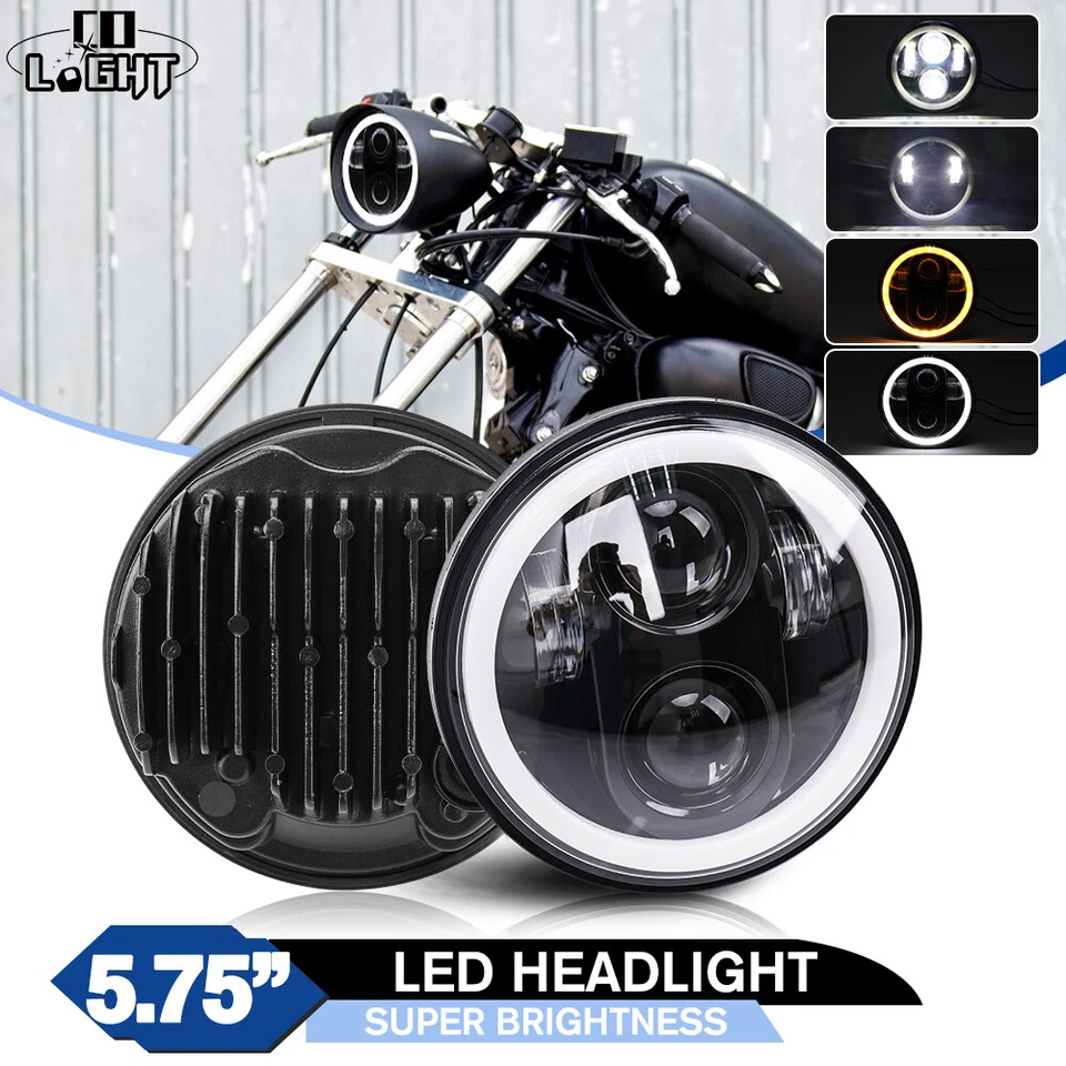 Proyector de faros LED de haz alto/bajo para Virago 250 750 535 1100 Vmax 1200 5,75" Foto 1 de 4