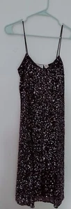 Scala Pailletten Cocktailkleid Luxcore Seide Etui schwarz Größe S - Bild 1 von 11