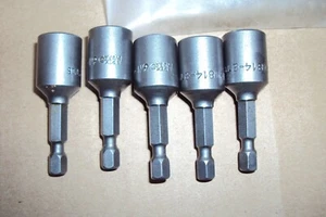 APEX 6N-0814-2 Nutsetter 1/4'' 6-Point Power Drive , SAE, Non-Magnetic( 5 UNITS) - Picture 1 of 3