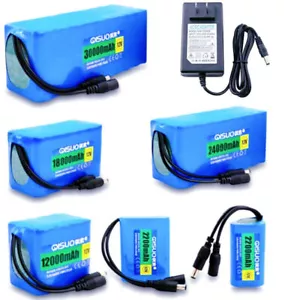 DC 12V 1500-30000mAh Rechargeable Li-ion Battery Pack for Various 12 V Lamps New - Picture 1 of 29