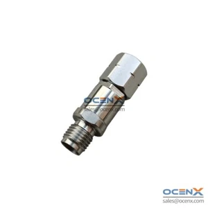 2.4mm Male to 2.92mm Female Coaxial Stainless Steel Adapter 40GHz VSWR 1.15 - Picture 1 of 4