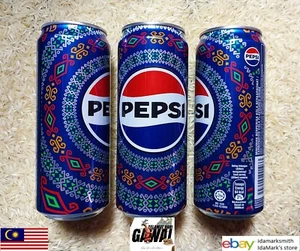Lata de cola PEPSI vacía MALASIA 320 ml 2025 Sarawak GAWAI FESTIVAL Dayak Asia 6" MY - Imagen 1 de 17
