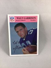Walt Garrison Custom Retro Dallas Cowboys Autographed Card
