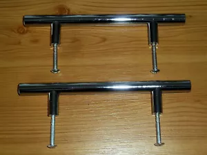 220mm Polished "T-bar" Drawer/Cupboard/Furniture/Kitchen handles(o) - Picture 1 of 2