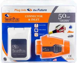 SmartPlug B50ASSYPW 50 Amp White Inlet and Female Connector Combo Kit - Foto 1 di 5