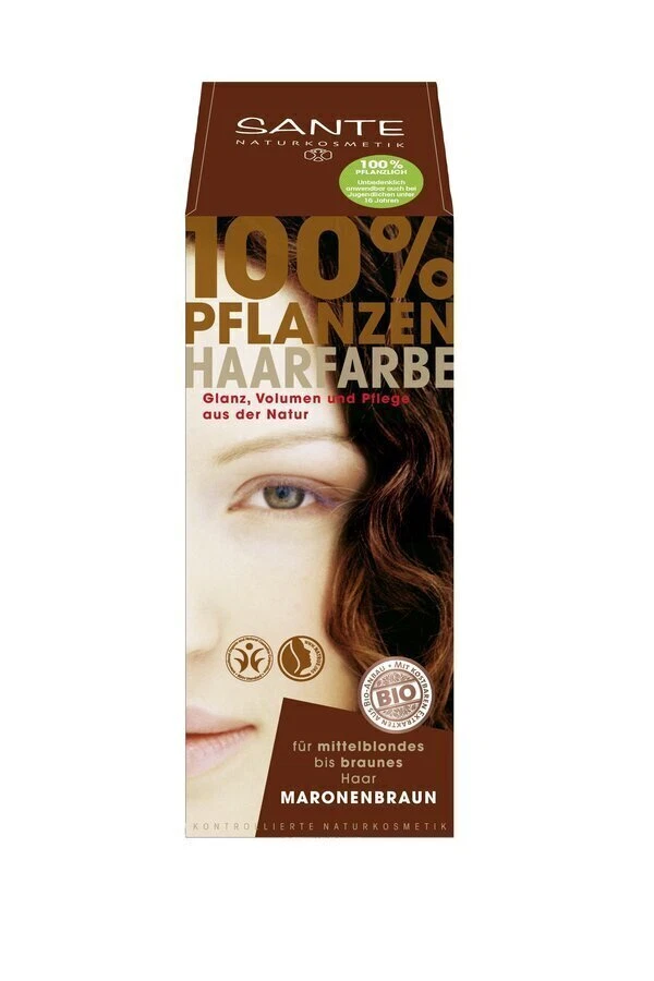SANTE Pflanzenhaarfarbe - maronenbraun 100g - vegan - ausdrucksvolle Farbkraft - Bild 1 von 1