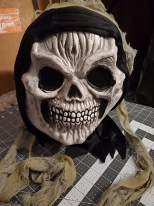Vintage Pasqua Unlimited Fun World Ghost Face Scheletro Teschio Halloween Infestato - Foto 1 di 12