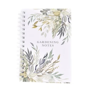 Cuaderno de jardinería encuadernado en espiral floral - Regalo para mujer - 100 páginas - Imagen 1 de 3
