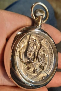 VINTAGE 1905 Hamilton gold 18s Lever Set Mens Displayback Pocket Watch,(VIDEO) - Picture 1 of 7