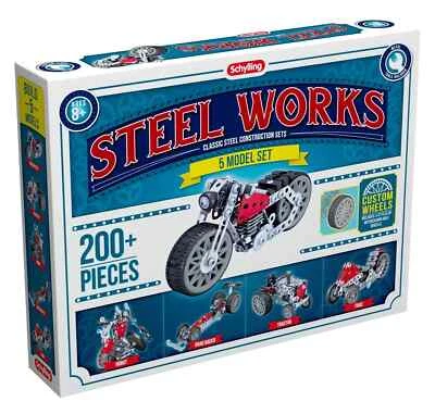 Steel Works Construction Building Kit STW5 Build 5 Model w/ Wheels New - Image 1 of 2