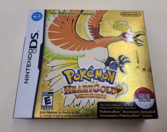 Nintendo Pokemon HeartGold w/ Bonus Figure and Walmart Exclusive Pokewalker  Holder (DS) 