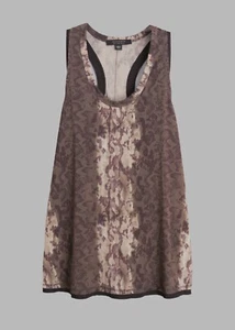 AllSaints Ami Masala Snake Print Jersey Vest Top | UK 6 | XS - Picture 1 of 5