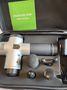 Massage Gun W/ 4 Heads And 20 Speed Adjustment Cordless - Foto 1 di 7