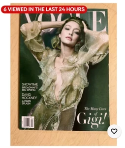 April 2025 VOGUE The Many Lives of Gigi! Hadid sexy cover + Karen Elson - Imagen 1 de 1